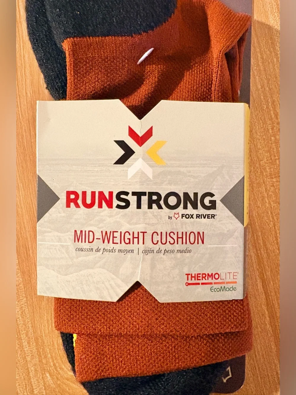 RUNSTRONG Fox River Pro Crew Socks Men’s Large 9-11.5 Brand New Running USA